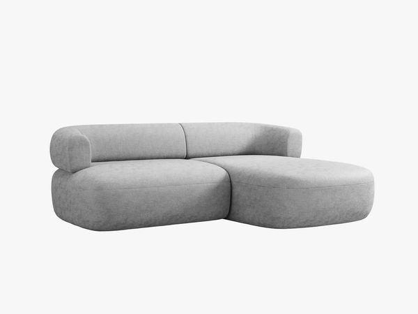 Micadoni 5-Sitzer Ecksofa Jenny Kleine Version Rechts Chenille Perfect Harmony Silber Bild 3
