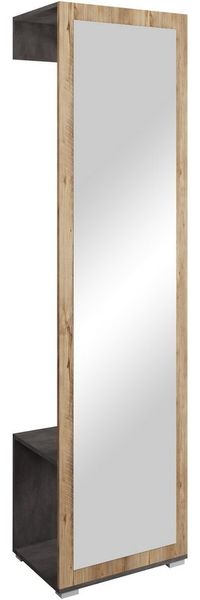 OTTO home Garderobenschrank Paris moderne Garderobenschrank 190cm, mit Kleiderstange und Frontspiegel