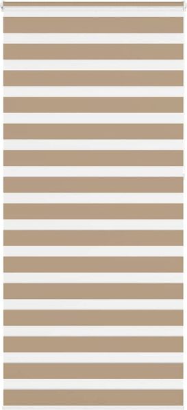 vidaXL Doppelrollo Sandbraun 105x230 cm Stoffbreite 100,9 cm Polyester 4014600
