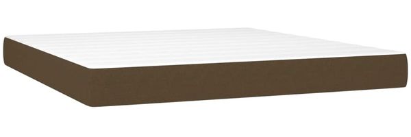 vidaXL Taschenfederkernmatratze Mittel Dunkelbraun 180x200x20 cm Stoff 347837 Bild 2