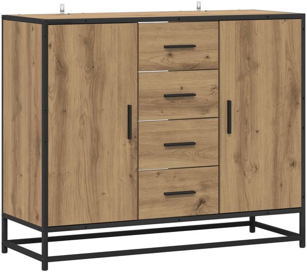 vidaXL Sideboard Artisan-Eiche 92 x 35 x 76 cm Holzwerkstoff 3446631