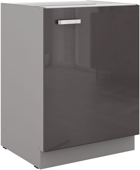 Küchen Unterschrank 60 Hochglanz Grau Küchenzeile Küchenblock Küche Grey Bianca