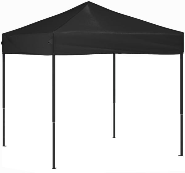 vidaXL Partyzelt, faltbar, 210D-Oxford-Gewebe schwarz, 2x2 m