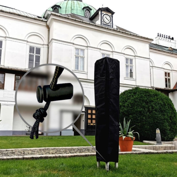 Scherenzelte 2x2m - mit 3 Wänden - Orange Bild 4