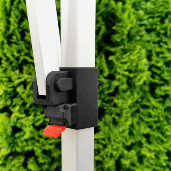 Scherenzelte 2x2m - mit 3 Wänden - Orange Bild 10