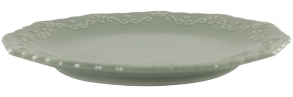 Chic Antique Teller Kuchenteller Dessertteller Provence Porzellan Grün 63008521