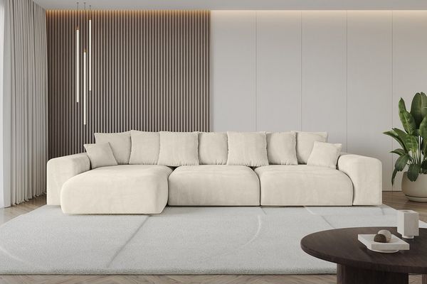 ALTDECOR Ecksofa ESKAR-L2, Couch mit Schlaffunktion, Wohnzimmer - Wohnlandschaft, Corner Sofa Bett Eckcouch Couch L-Form Schlafcouch Ausziehbar