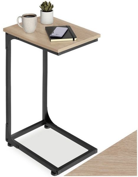tectake Beistelltisch Couchtisch Erie 40x30x63cm (1-St, 1 tlg), Schlanker Beistelltisch im minimalistischen Industrie-Design Bild 4