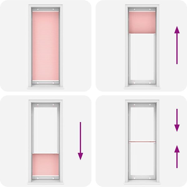 vidaXL Plissee Rosa 80x200 cm Stoffbreite 79,4 cm Polyester 4015462 Bild 8