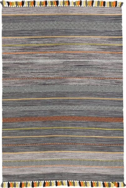 Pergamon Wollteppich Natur Teppich Kelim Kalleen, Rechteckig, Höhe: 8 mm