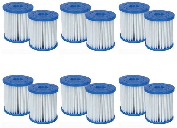 Bestway Pool-Filterkartusche Bestway Filterkartuschen Gr. 1 Ersatz Kartusche 12er