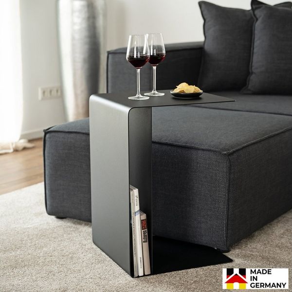 HOME DELUXE Beistelltisch Beistelltisch ZIMA – Made in Germany (4 Aufstellmöglichkeiten - 360° Drehbar), Couchtisch, Sofatisch
