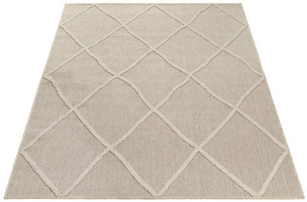 Stilvoll Günstig Outdoorteppich Teppich für den Flur oder Küche Boho Design, Läufer, Höhe: 8 mm
