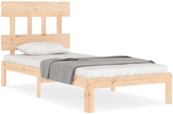 vidaXL Massivholzbett mit Kopfteil 3193561