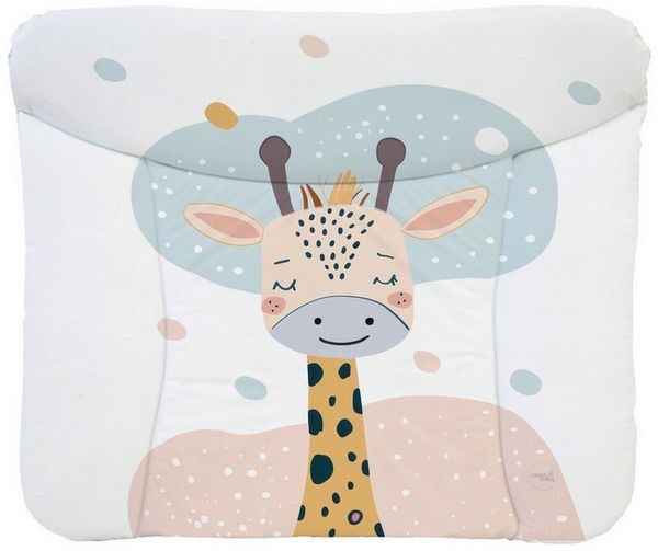 Ceba Baby® weiche Wickelauflage 75x72 cm - Baby Wickelunterlage - Wickeltischauflage für Junge und Mädchen - Wasserdicht, abwaschbar - OEKO-TEX® Standard 100 - Made in EU - Träumende Giraffe