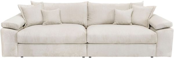 Home affaire Big-Sofa Soft&Cosy XL, B: 246 cm - OTTO. Verlässliche Qualität, Mega-Sofa, Cord oder Chenille-Struktur, mit Federkern & 4 Zierkissen