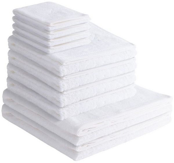 Sansibar Sylt Handtuch Set Handtuch Set Classic 10-tlg 100% Baumwolle, extra flauschig, saugstark, (10-St), pflegeleicht, trocknergeeignet, edle Stickerei, maritimes Design