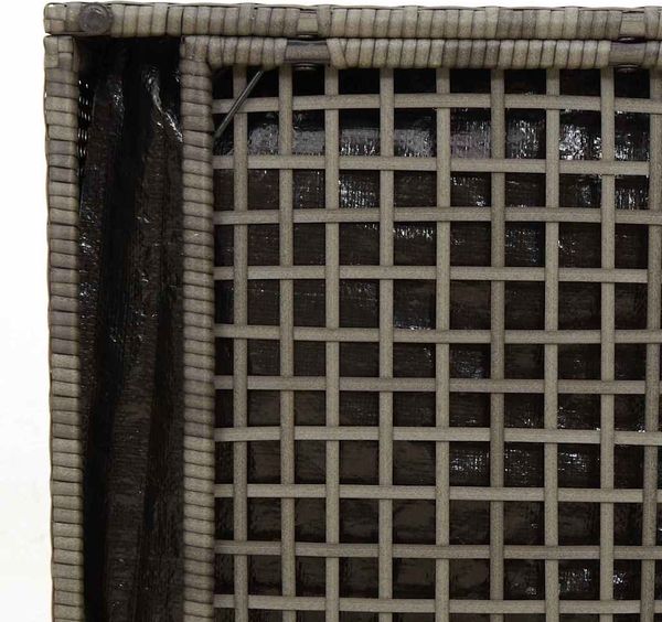 vidaXL Kissenbox mit Speicher Grau 50 x 50 x 50 cm Poly-Rattan 365410 Bild 10