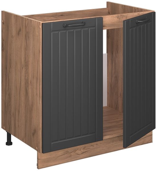 Spülenunterschrank Fame-Line Dunkelgrau 80 cm ohne Arbeitsplatte Vicco Bild 4