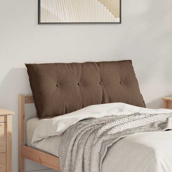vidaXL Rückenkissen Braun 100 x 19 x 50 cm Stoff 42014748