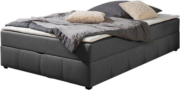 Home affaire Boxbett Niemes inkl. Bettkasten und Topper, auch in Überlänge erhältlich, Boxbett ohne Kopfteil, inkl. Topper
