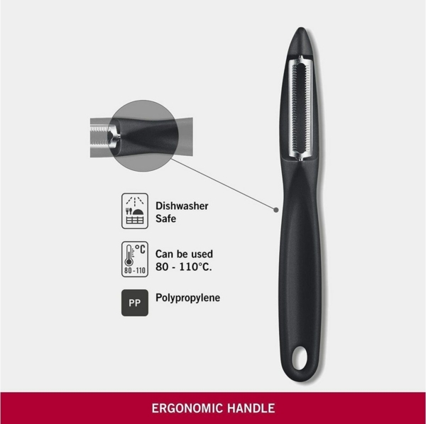 Victorinox | Universalschäler | extra scharfe Zackenschliffklinge | ergonomisch zweischneidig | Limited Edition Hellgelb Bild 2