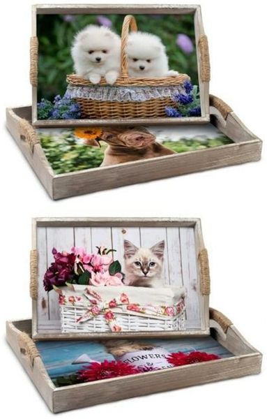 DKD Home Decor Tablett-Set, Standard