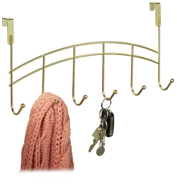 5 x Türgarderobe zum Einhängen gold 10040272