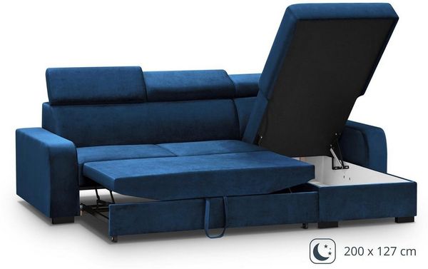 Beautysofa Ecksofa Fox II, Lieferung beinhaltet die Einbringung in die Wohnung, 237 cm L-Form, mit universelle Ottomane, mit Schlaffunktion Bild 2