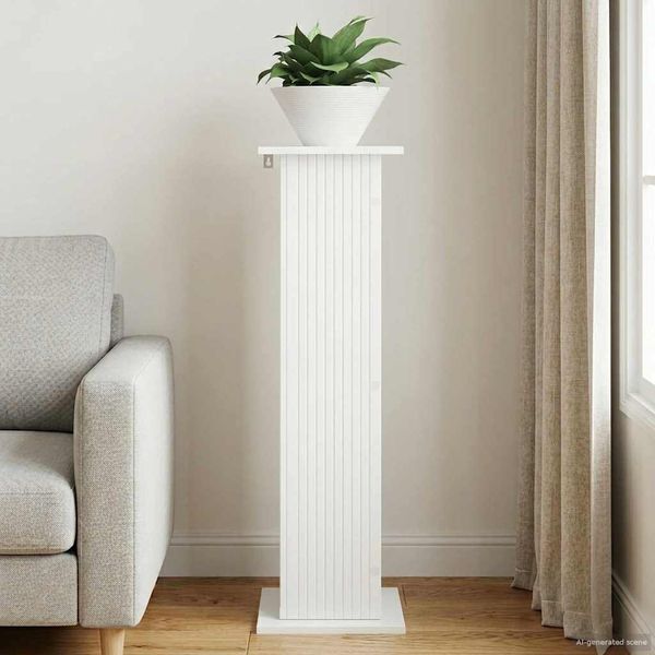 vidaXL Pflanzenständer Hochglanz Weiß 30,5 x 30 x 100,5 cm 899752