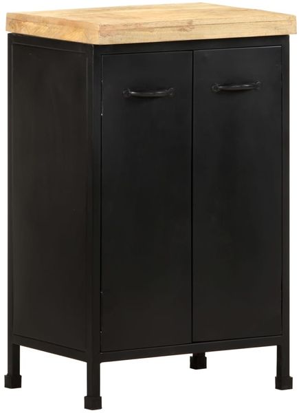 vidaXL Sideboard 47 x 35 x 76 cm Raues Mangoholz [323575] Bild 7