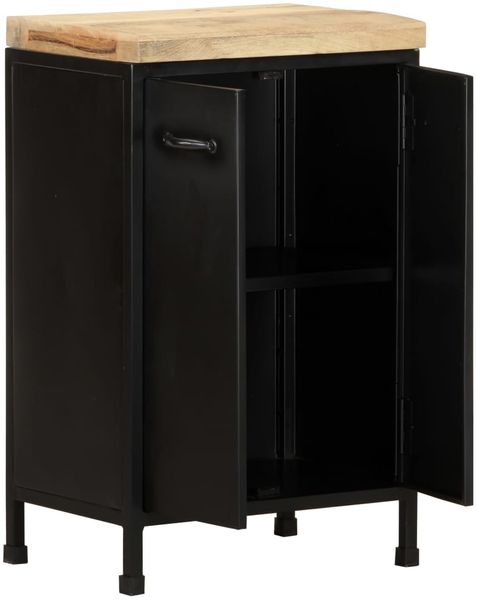 vidaXL Sideboard 47 x 35 x 76 cm Raues Mangoholz [323575] Bild 2