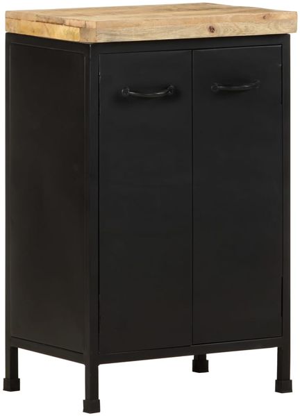 vidaXL Sideboard 47 x 35 x 76 cm Raues Mangoholz [323575] Bild 6