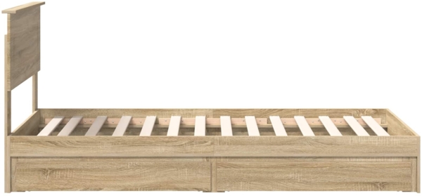 vidaXL Aufbewahrungsbett Sonoma-Eiche 90x200 cm Holzwerkstoff 3408503 Bild 8