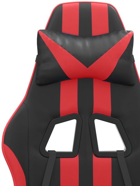 vidaXL Gaming-Stuhl mit Fußstütze Schwarz und Rot Kunstleder, Drehbar [3143831] Bild 12
