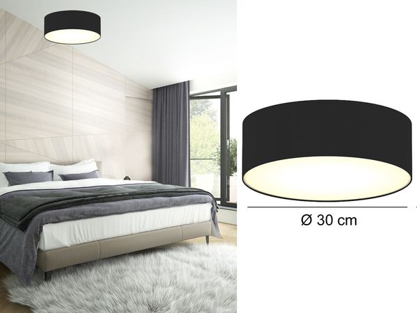 Smartwares Deckenleuchte 30 x 30 x 10 cm Schwarz