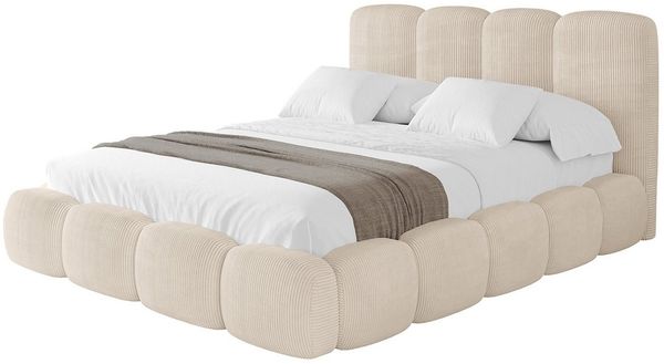 ALTDECOR Polsterbett KALA (Polsterbett mit Bettkasten und Lattenrost, Boxbett mit Matratze), Doppelbett mit Stauraum, Bett mit Kopfteil