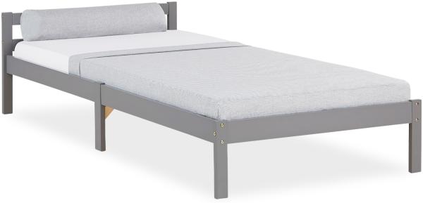 Holzbett 90x200 Grau Bett Tagesbett Einzelbett Bettgestell