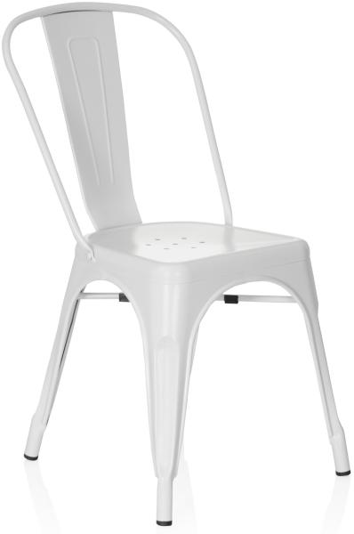 hjh OFFICE Besucherstuhl Konferenzstuhl VANTAGGIO BRUSH Metall, Weiß matt Bild 3