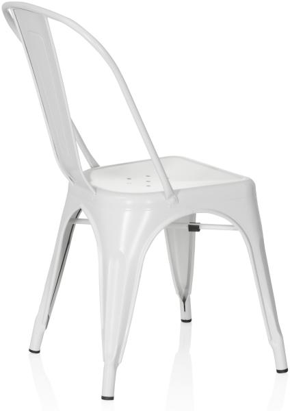 hjh OFFICE Besucherstuhl Konferenzstuhl VANTAGGIO BRUSH Metall, Weiß matt Bild 5