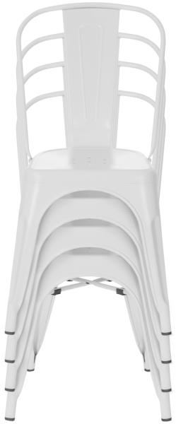 hjh OFFICE Besucherstuhl Konferenzstuhl VANTAGGIO BRUSH Metall, Weiß matt Bild 10