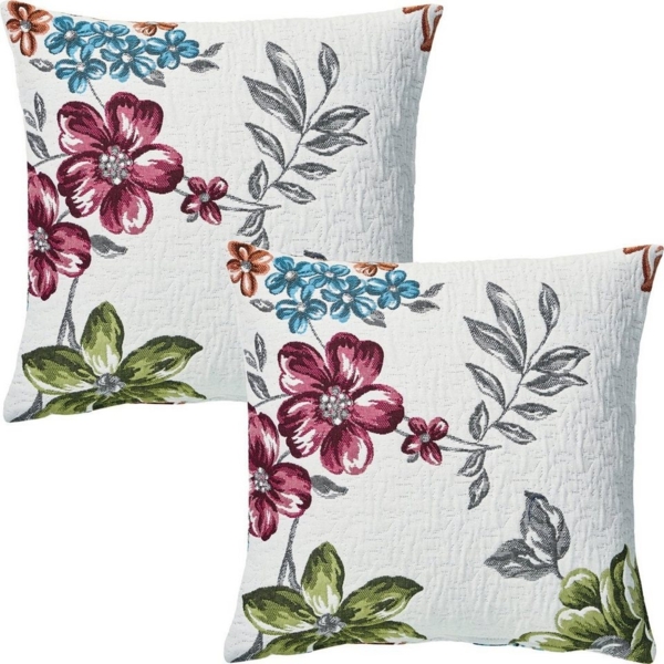 Erwin Müller Kissenbezug Kissenhülle 2er-Pack, (2 Stück), Blumen