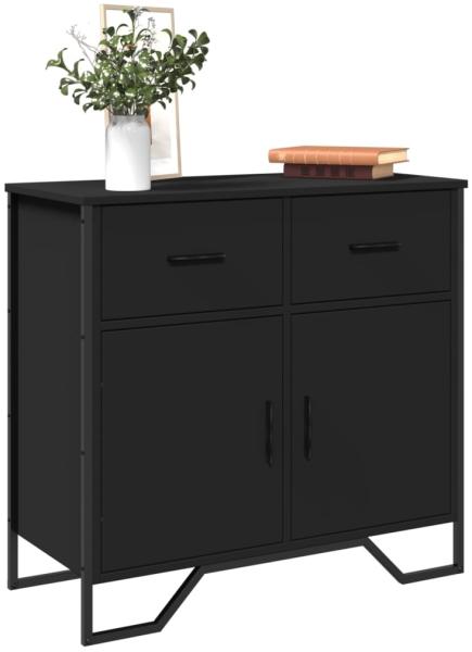 vidaXL Sideboard Schwarz 79,5x35,5x74,5 cm Holzwerkstoff 848544