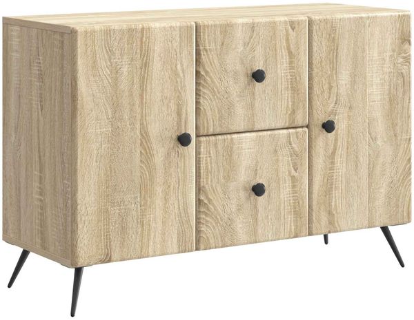 vidaXL Sideboard Sonoma-Eiche 89 x 34,5 x 60 cm Holzwerkstoff 895577