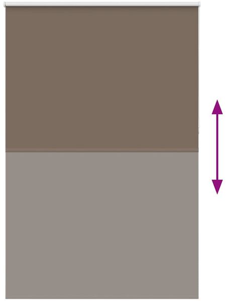 vidaXL Verdunkelungsrollo Kaffeebraun 155x230cm Stoffbreite 151,6cm 4011087 Bild 4