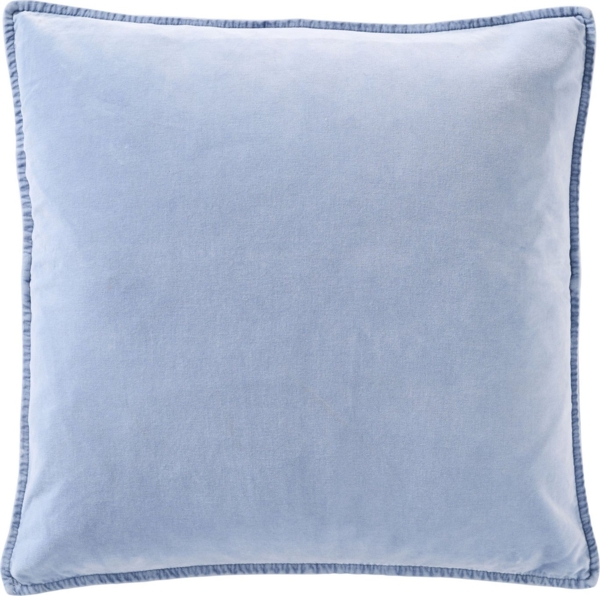 Ib Laursen Kissenbezug Cornflower Blau 52x52cm Samt Velours 6230-09 Kissenhülle