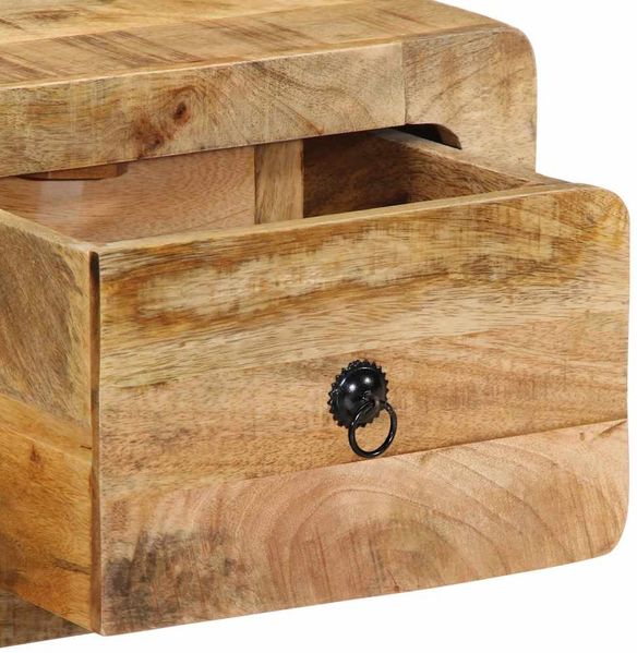 vidaXL TV-Wandschrank 100x32x25 cm Raues Massivholz Mango 4104525 Bild 7