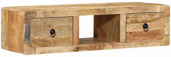 vidaXL TV-Wandschrank 100x32x25 cm Raues Massivholz Mango 4104525 Bild 12