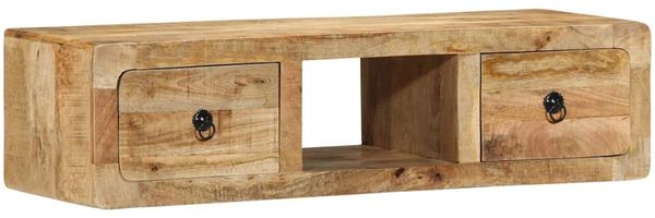vidaXL TV-Wandschrank 100x32x25 cm Raues Massivholz Mango 4104525