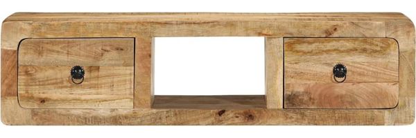 vidaXL TV-Wandschrank 100x32x25 cm Raues Massivholz Mango 4104525 Bild 2